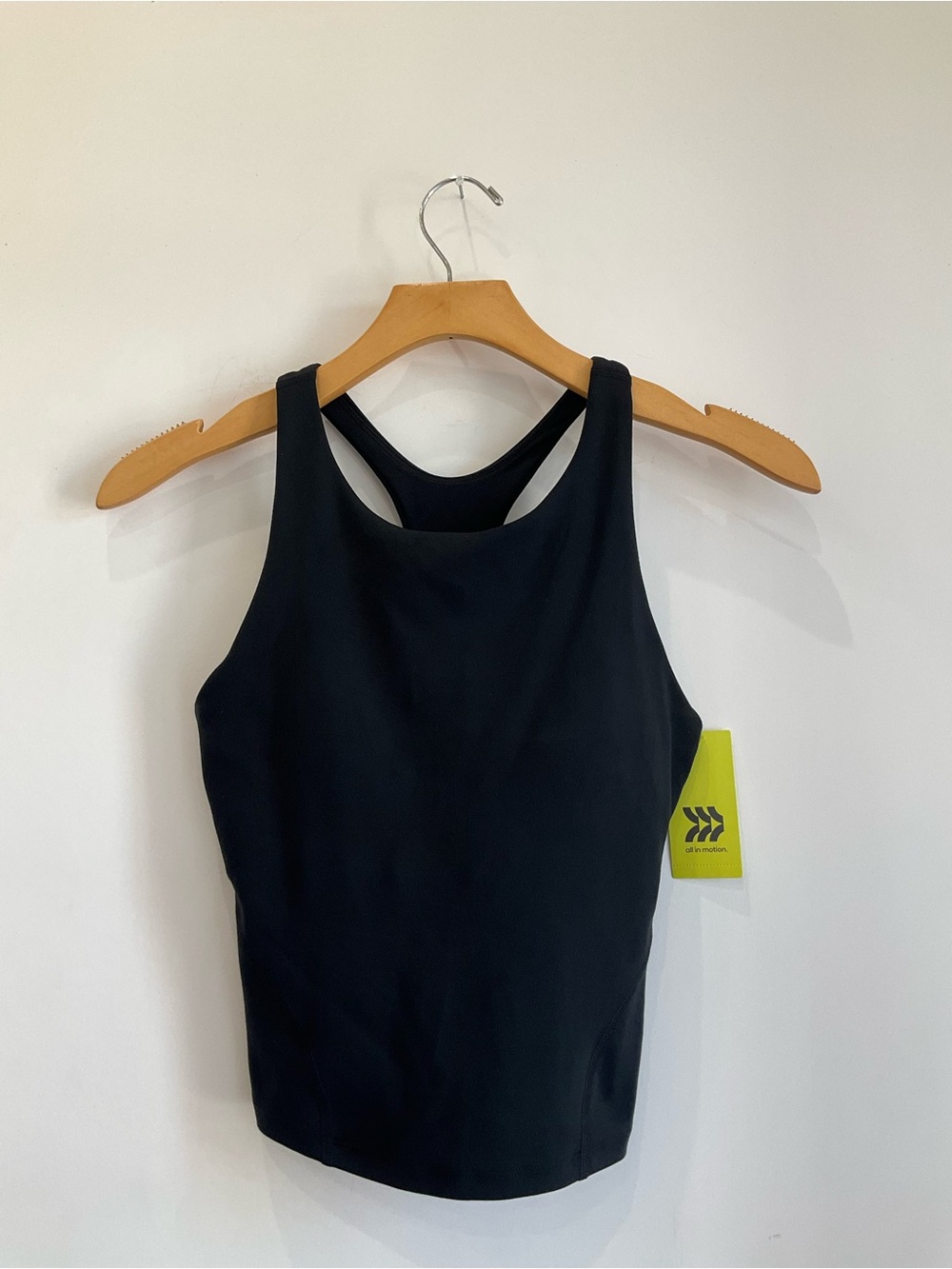 all in motion Black Racerback Tank Top